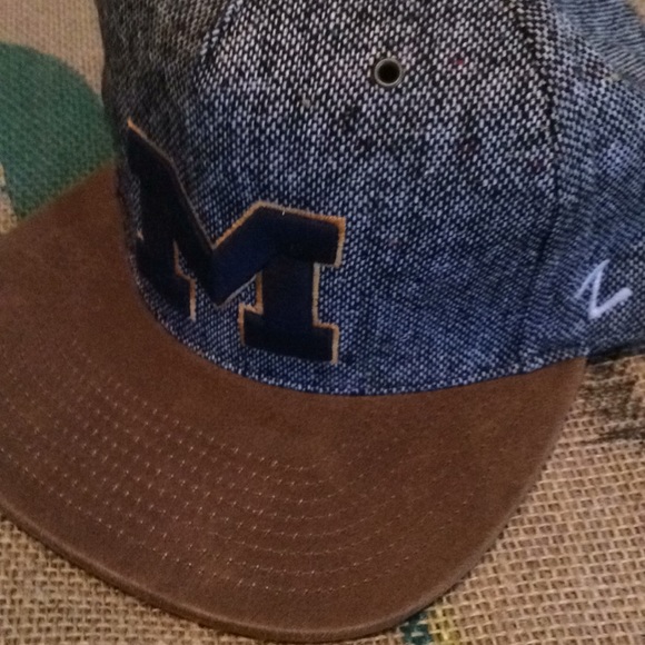 NWOT Leather Brim UofM Deluxe Sweet Zephyr Hat - Picture 5 of 5